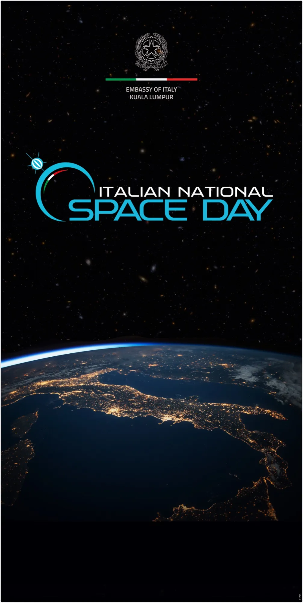 Italian National Space Day panel created for the Embassy of Italy in Kuala Lumpur